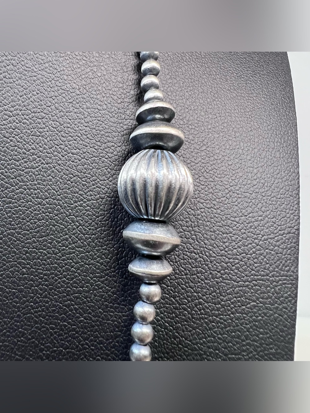 Sterling Silver Navajo Pearl (Desert Pearls) Necklace - Picture 2 of 8